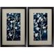 Florals Collection Blue Framed Art