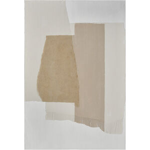 Taupe Abstract Taupe with Off White Wall Art