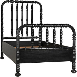 Bachelor Hand Rubbed Black Bed, Twin