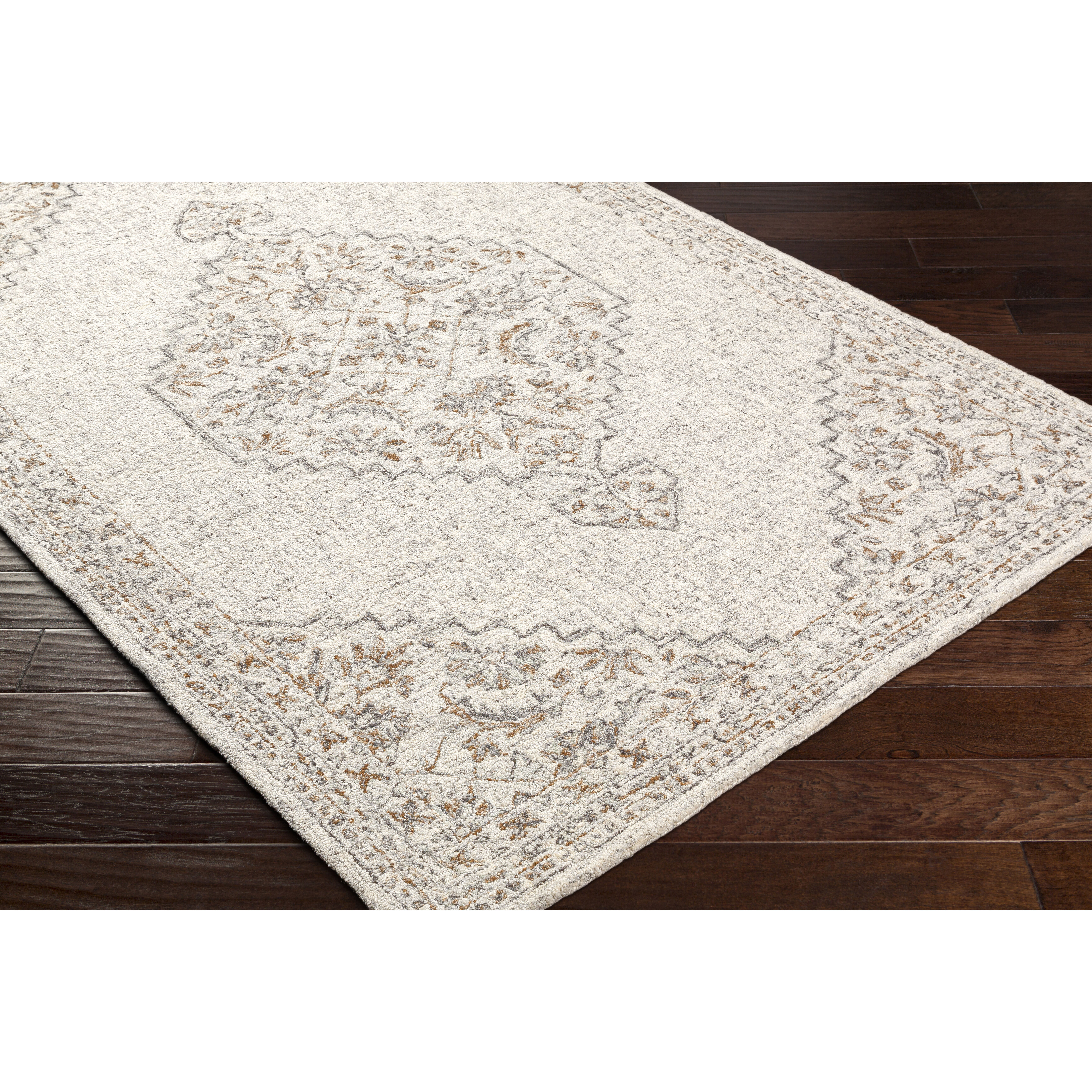 Symphony 36 X 24 inch Light Gray Rug in 2 x 3, Rectangle