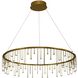 Lucerna LED 31.5 inch Stainless Steel Gold Chandelier Ceiling Light