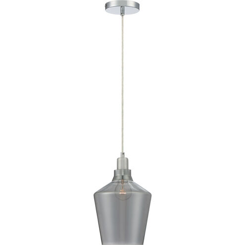 Calais 1 Light 8 inch Dark Grey Pendant Ceiling Light