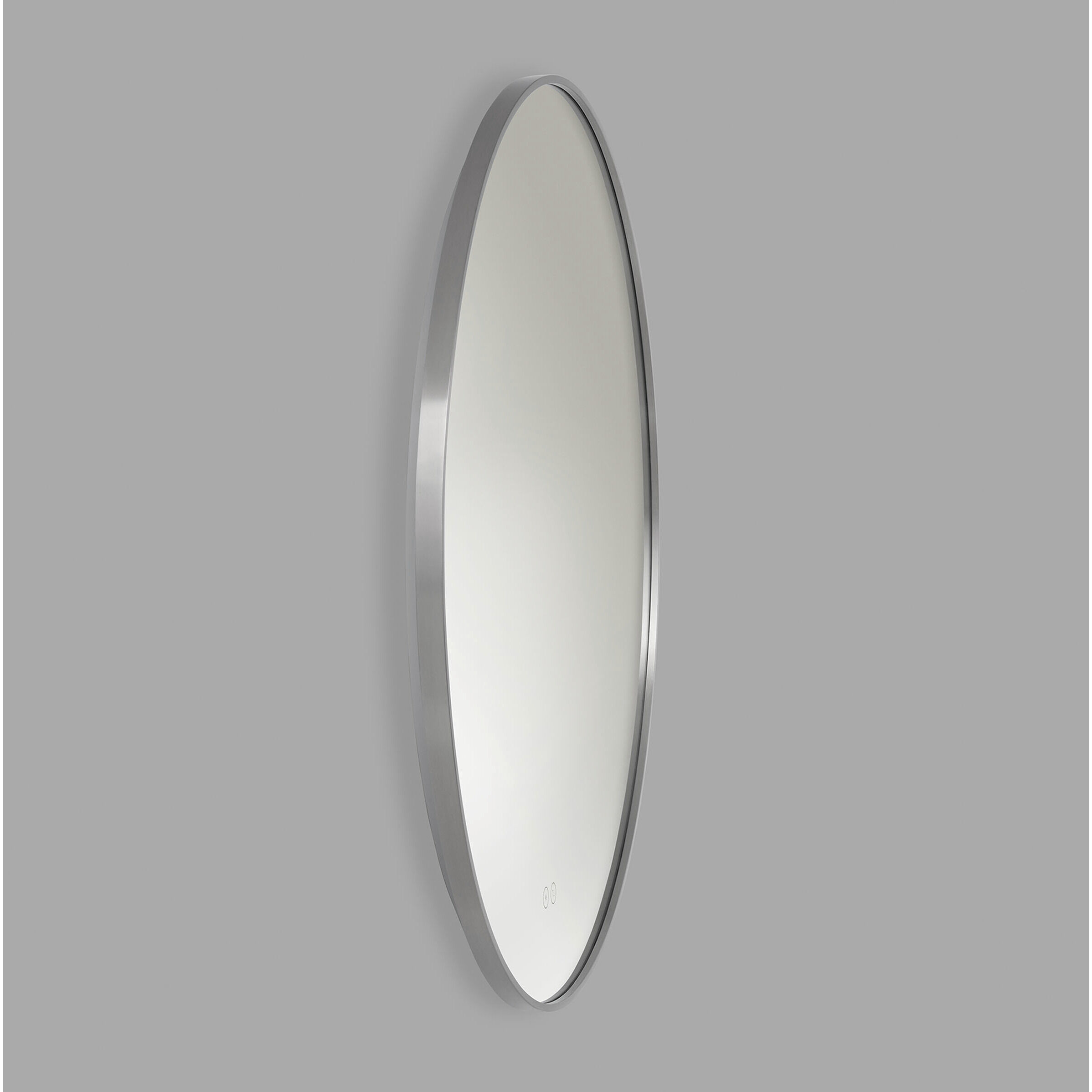 Cadre 30 X 30 inch Brushed Nickel Backlit Wall Mirror