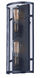 Palladium 2 Light 8 inch Black/Natural Aged Brass ADA Wall Sconce Wall Light in Medium Base Incandescent