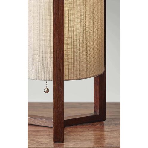 Quinn 17 inch 60.00 watt Walnut Table Lamp Portable Light