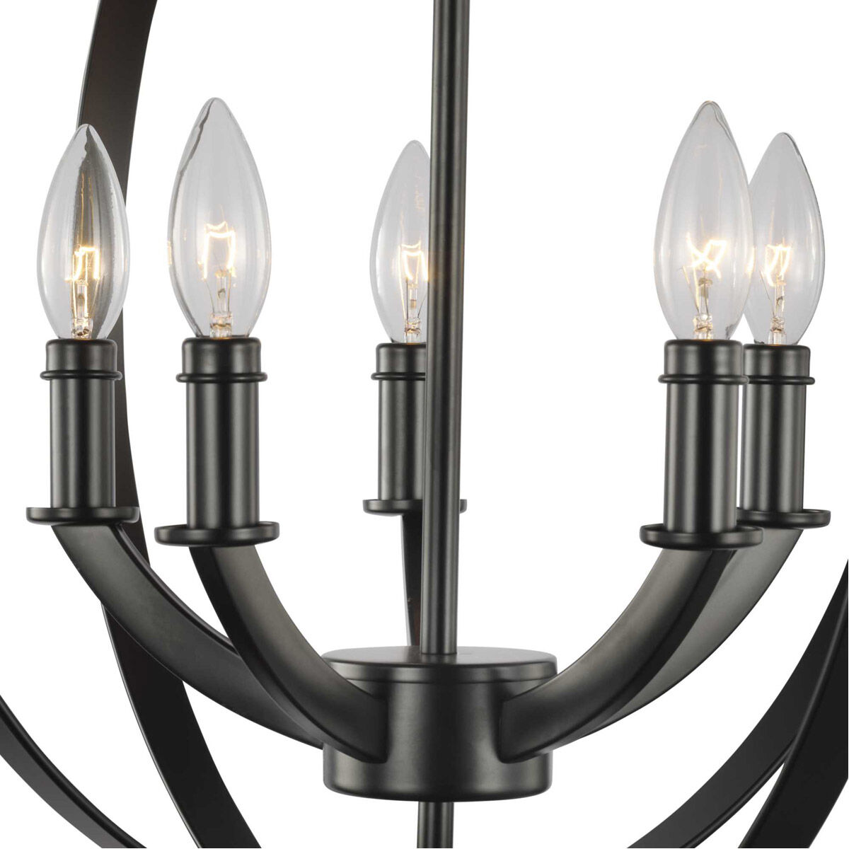 Equinox 5 Light Matte Black Pendant Ceiling Light