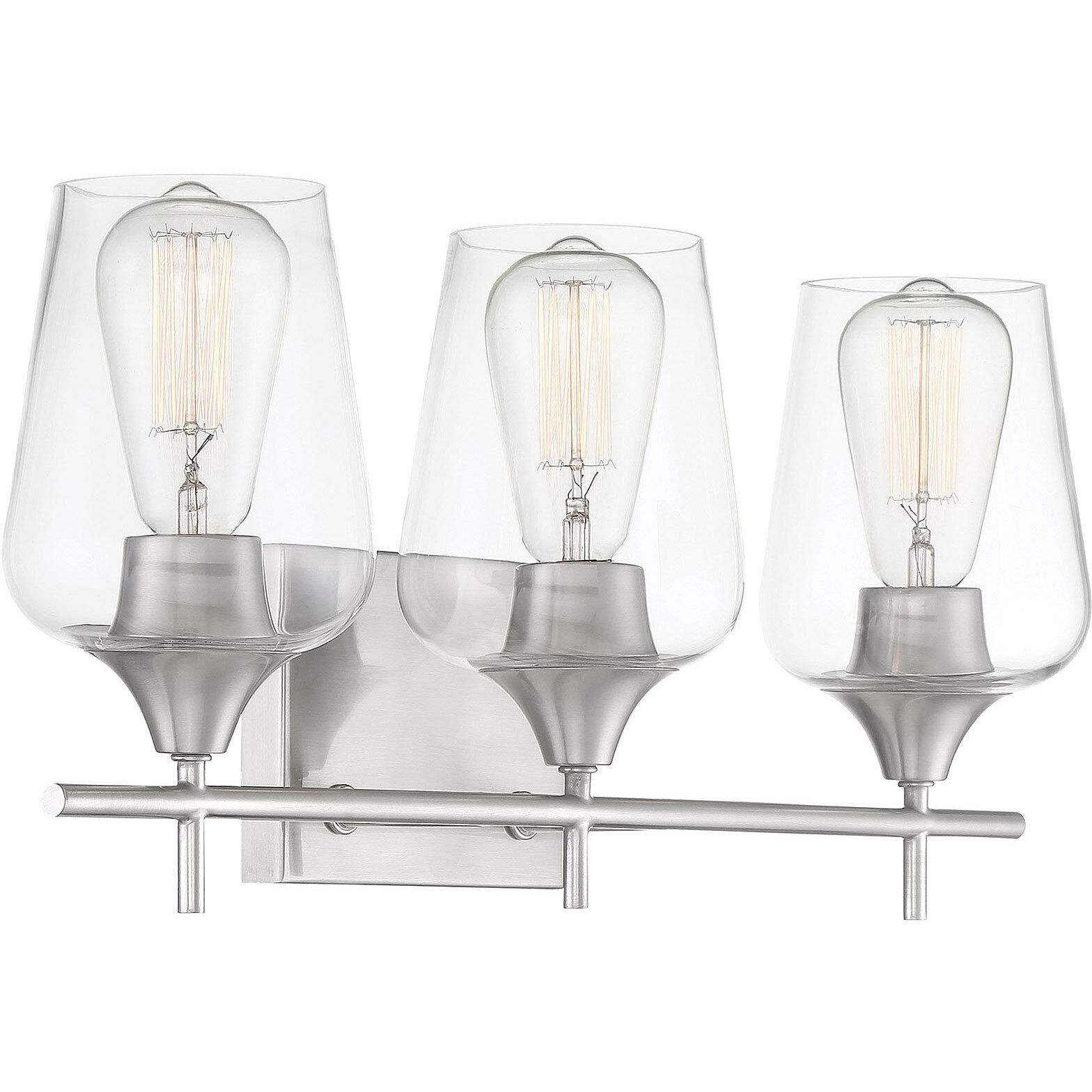 Octave 3 Light 21 inch Satin Nickel Bathroom Vanity Light Wall Light, Essentials