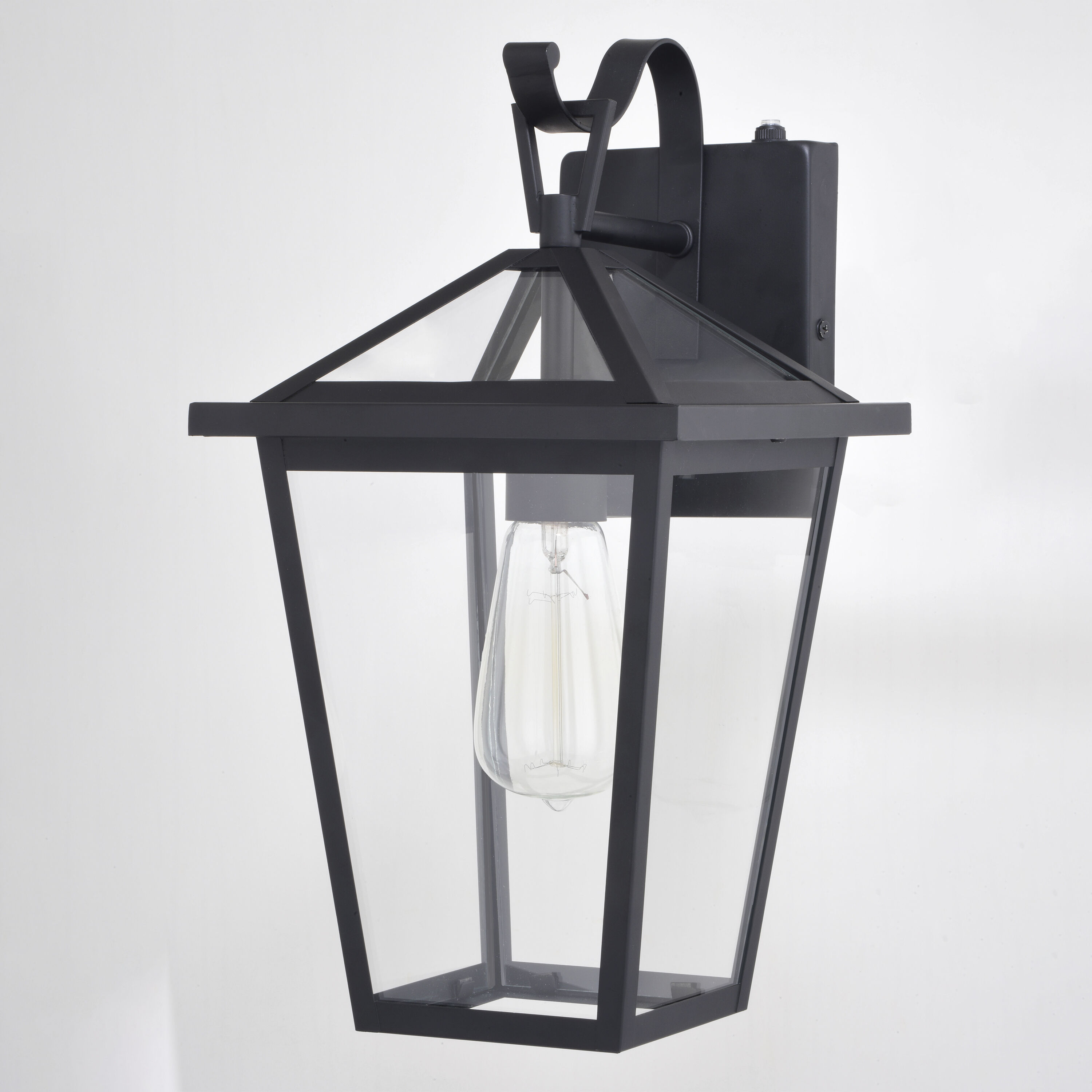 Derby LED 15 inch Matte Black Outdoor Wall