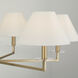 Gilda 6 Light 39.75 inch Aged Brass Chandelier Ceiling Light