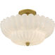 Whitecap 4 Light 15.5 inch Brushed Gold Semi-Flush Mount Ceiling Light