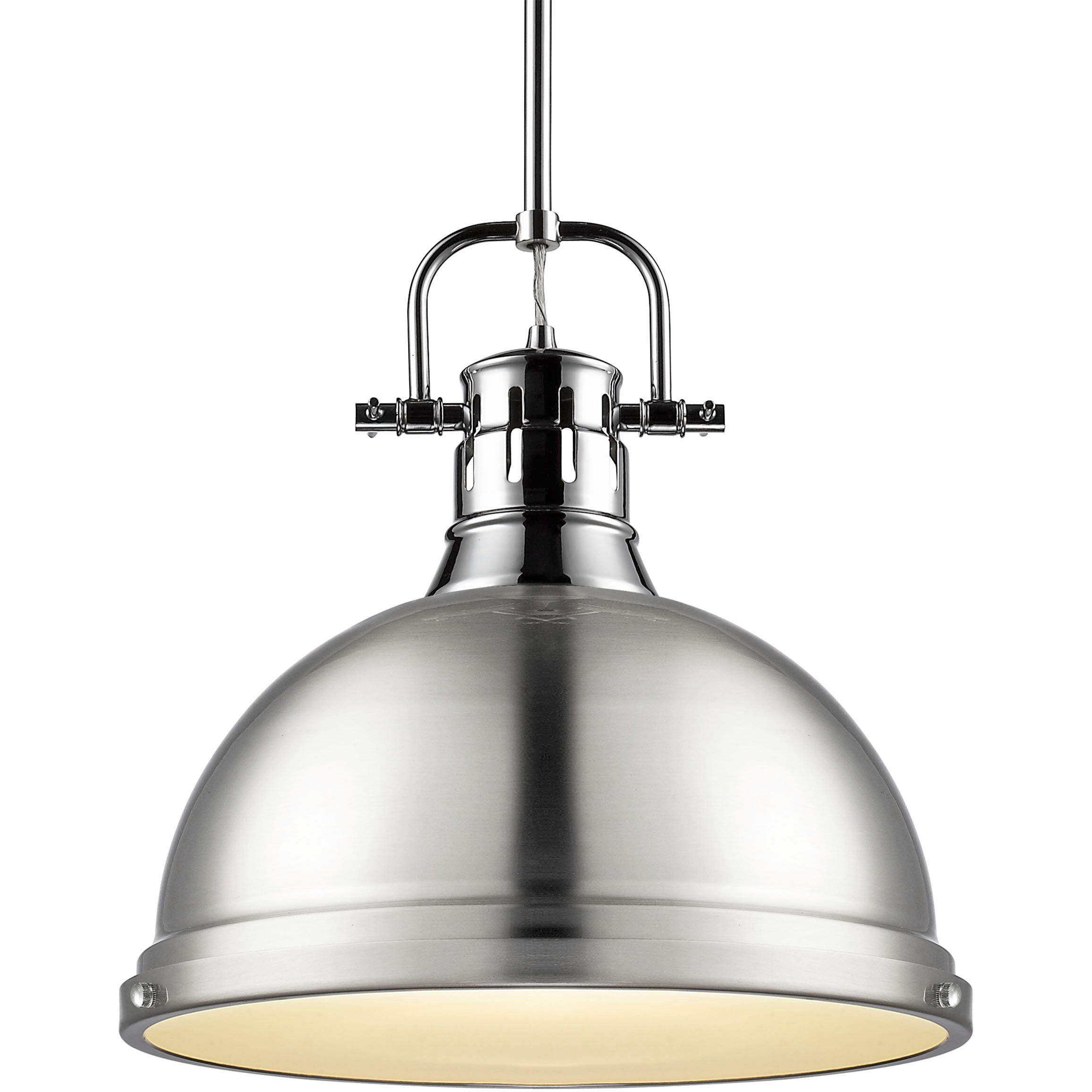 Yep Duncan 1 Light 14 inch Chrome Pendant Ceiling Light in Pewter, Large