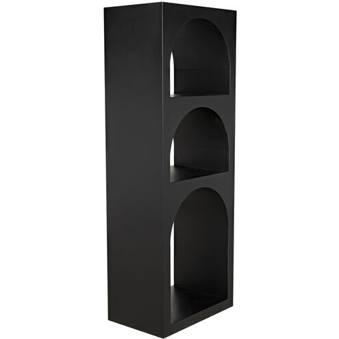 Aqueduct Matte Black Bookcase, A