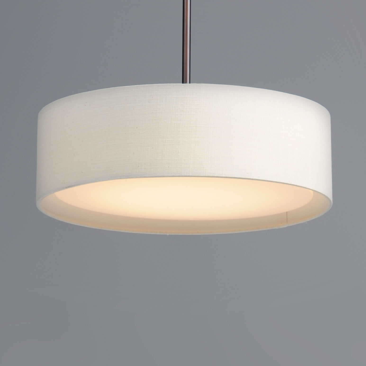 Prime LED 20 inch Oil Rubbed Bronze Single Pendant Ceiling Light in Oatmeal Linen