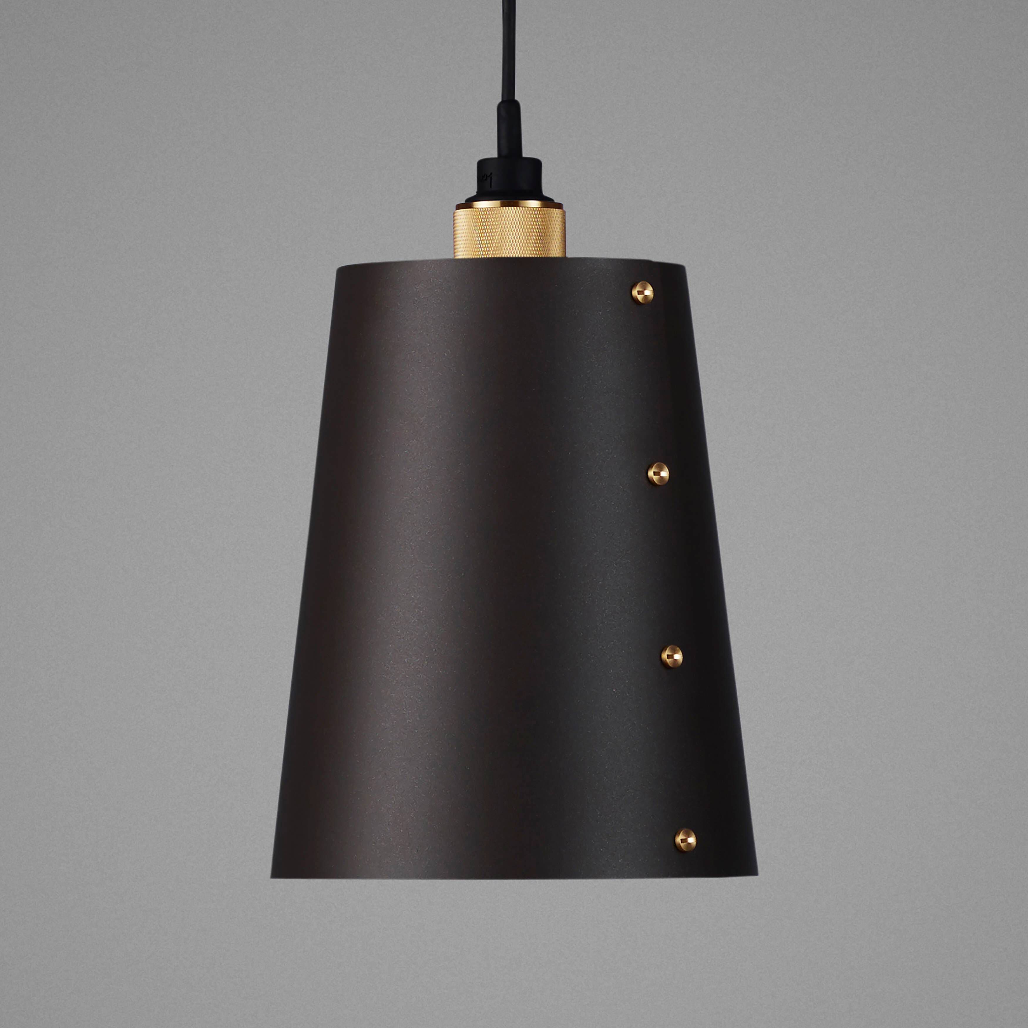 Hooked 1.0 LED 8.27 inch Graphite / Brass Pendant Ceiling Light