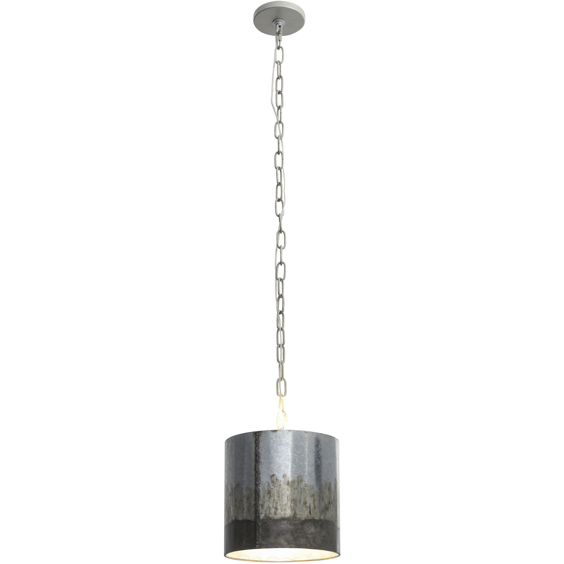 Cannery 1 Light 10 inch Ombre Galvanized Mini Pendant Ceiling Light