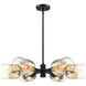 Gatsby 6 Light 28 inch Matte Black Chandelier Ceiling Light