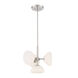 Zio 4 Light 15 inch Polished Nickel Chandelier Convertible Ceiling Light