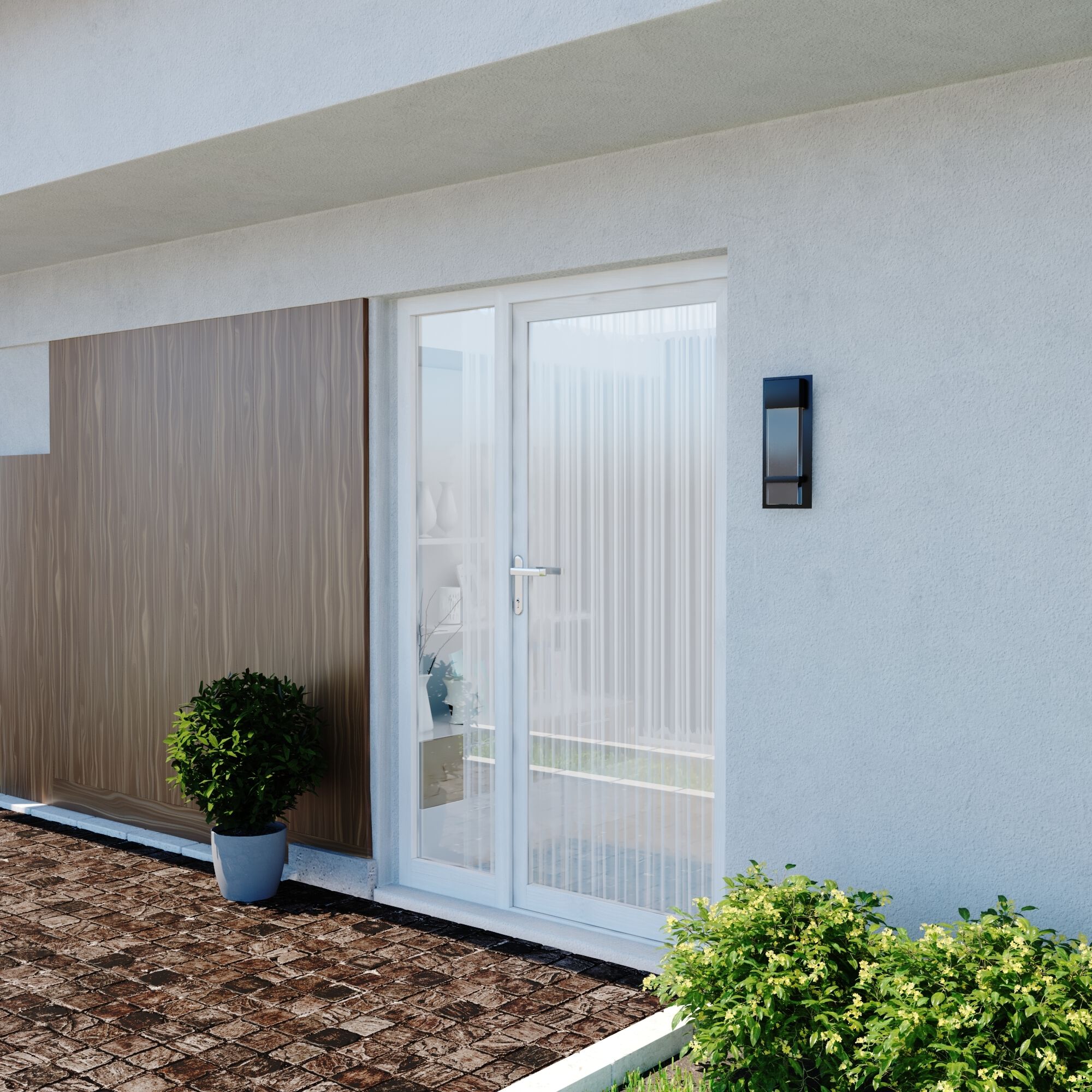 Wabash LED 13.75 inch Mystic Pewter Outdoor Wall