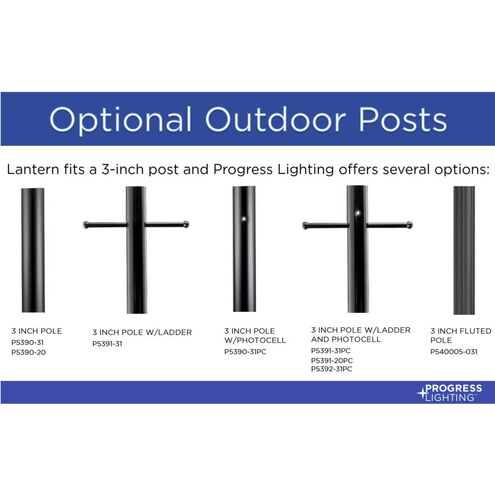 Irondale 1 Light 21 inch Matte Black Outdoor Post Lantern