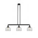 Franklin Restoration Large Bell LED 40.5 inch Matte Black Island Light Ceiling Light in Clear Glass, Franklin Restoration