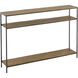 Lathi 42 inch Antique Brass and Black Console Table