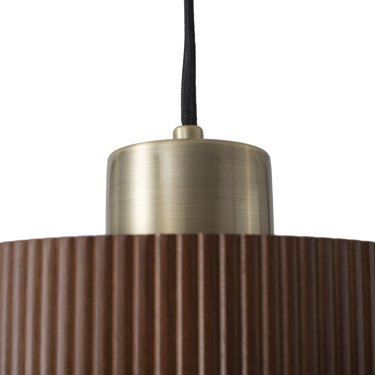 Tambo LED 10 inch Dark Walnut and Weathered Brass Pendant Ceiling Light