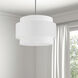 Priya 4 Light 22 inch Polished Chrome with White Chandelier Ceiling Light