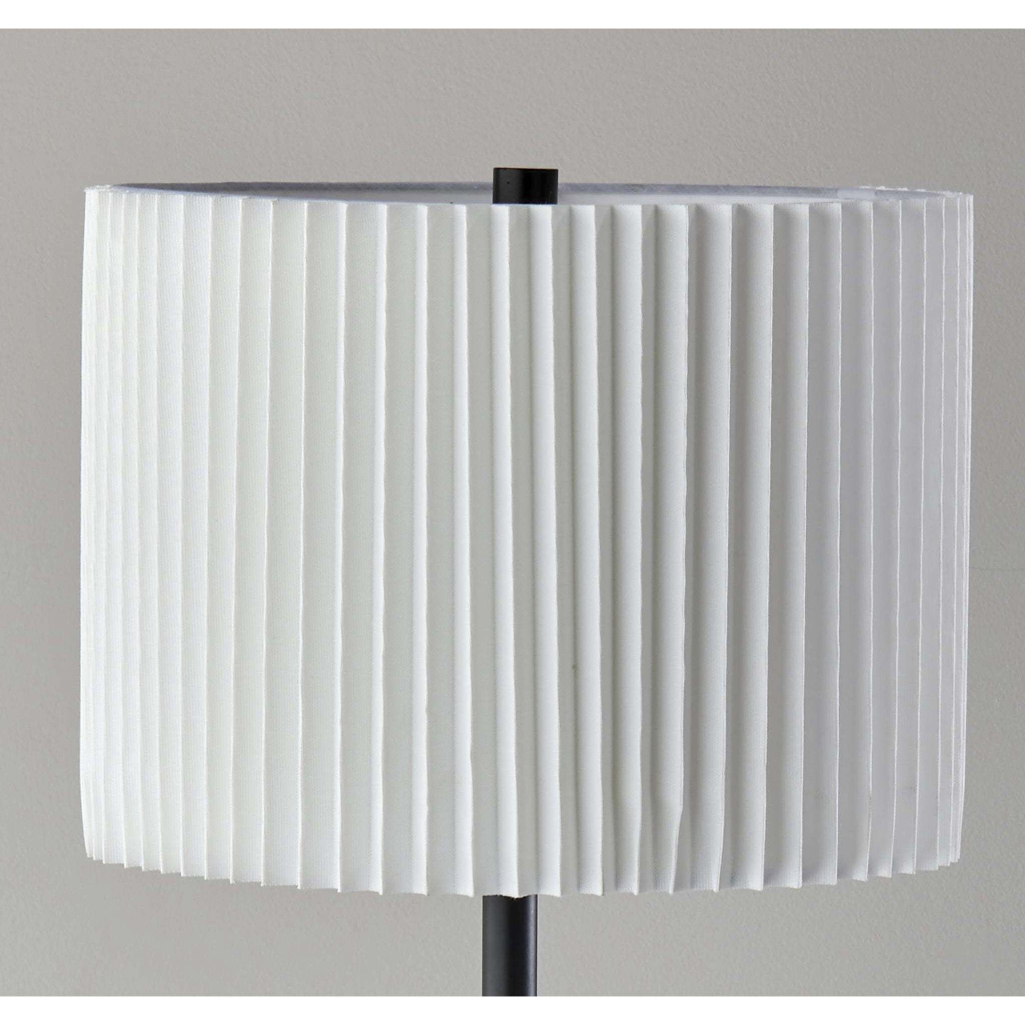 Eli 60 inch 150.00 watt Black Floor Lamp Portable Light, Simplee Adesso