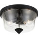 Shyloh 2 Light 14 inch Coal Flush Mount Ceiling Light