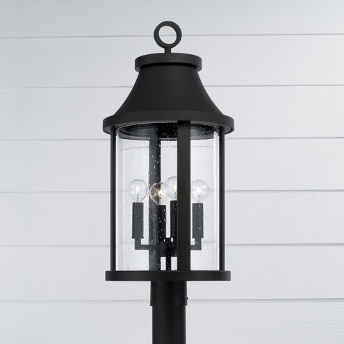 Bridger 4 Light 20.75 inch Black Outdoor Post Lantern