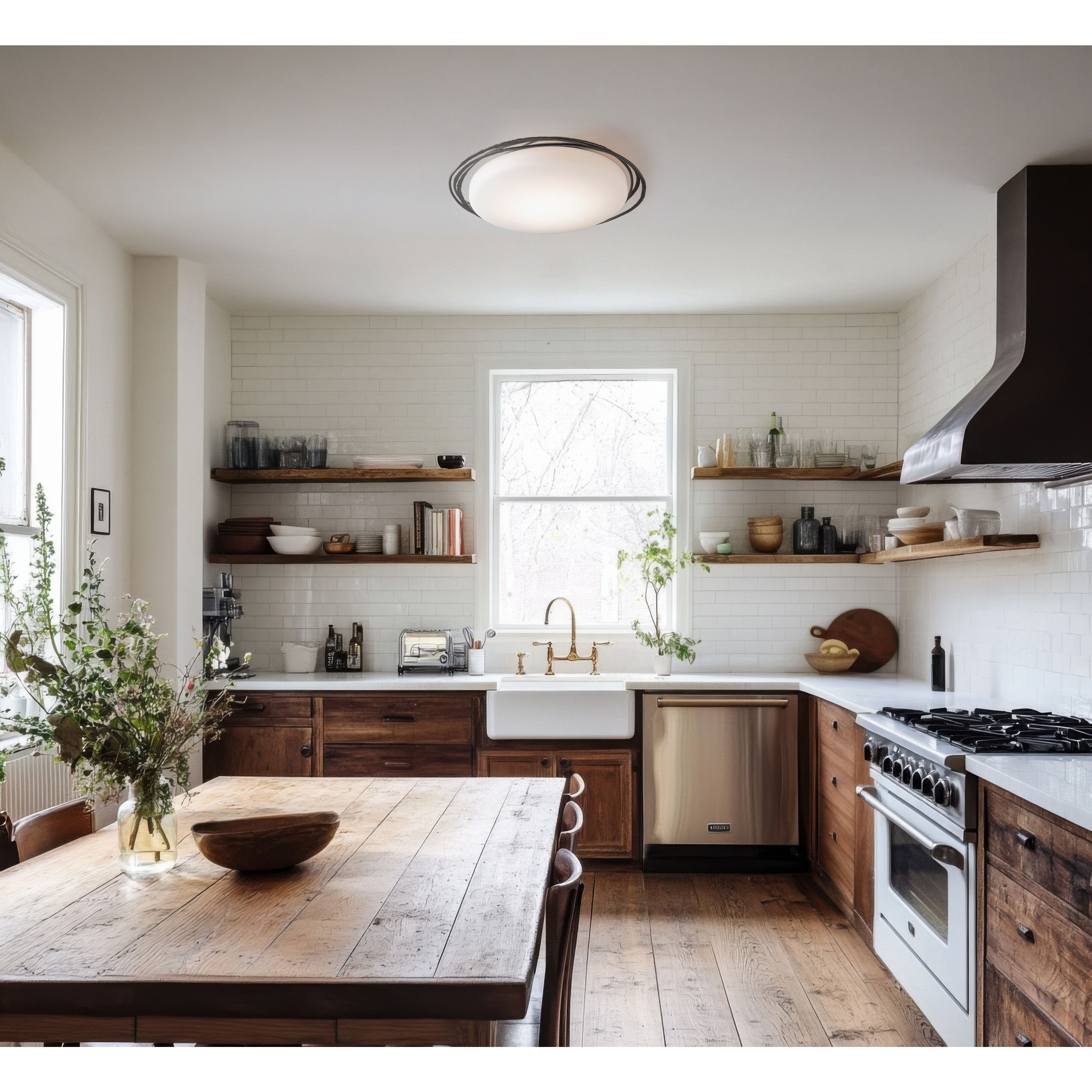 Nova LED 28.9 inch Oil Rubbed Bronze Flush Mount Ceiling Light