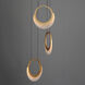 Lyra LED 12.5 inch Gold Multi-Light Pendant Ceiling Light