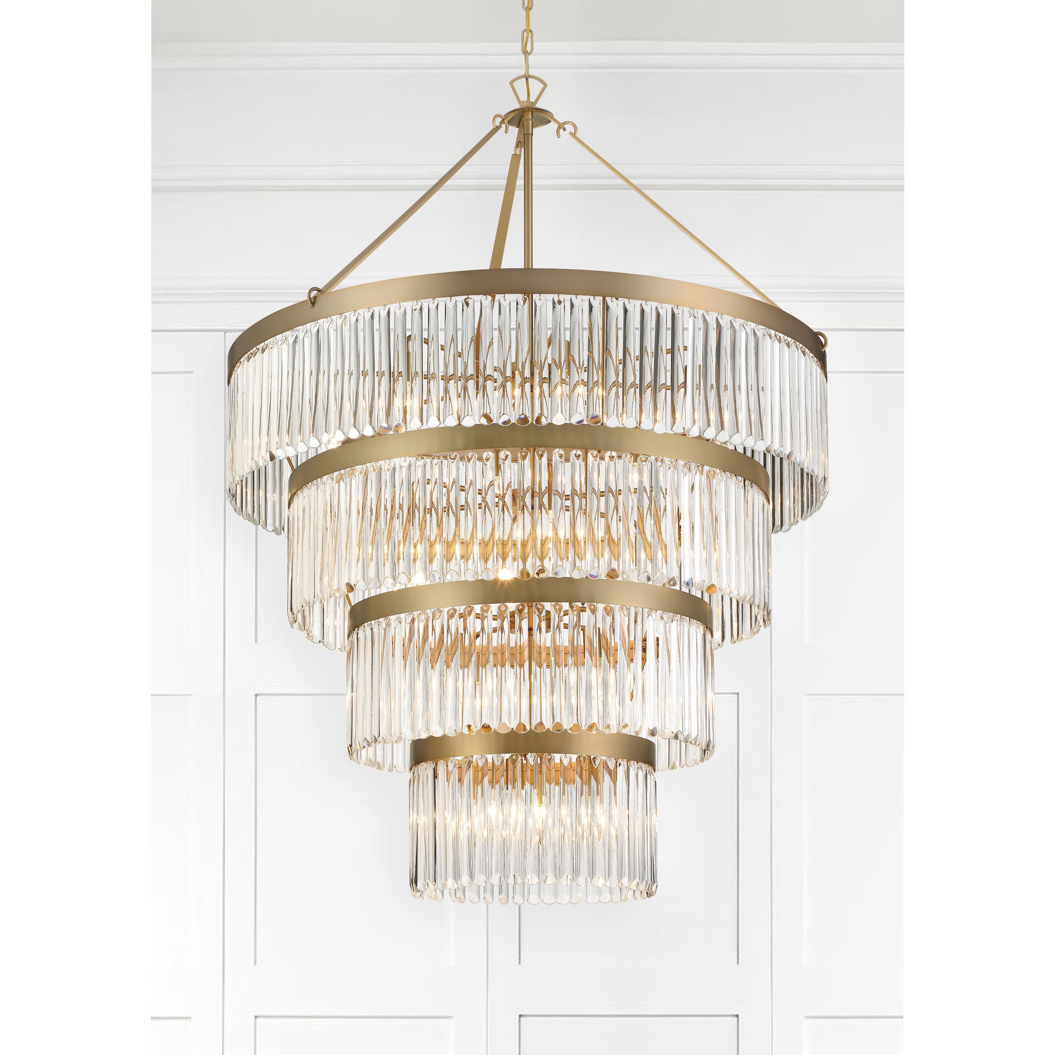 Emory 22 Light 40 inch Modern Gold Chandelier Ceiling Light
