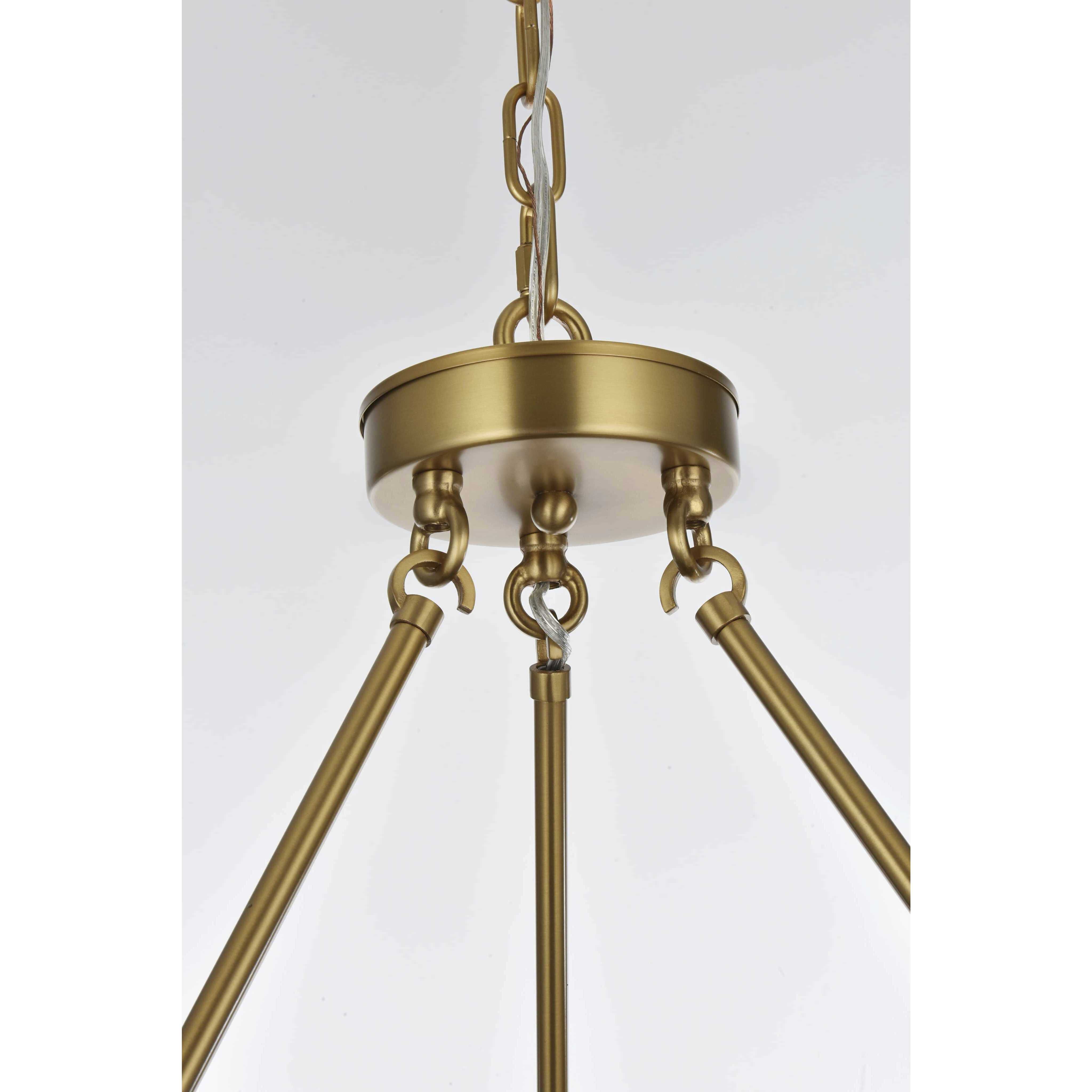 Cadence 9 Light 36 inch Satin Gold Chandelier Ceiling Light