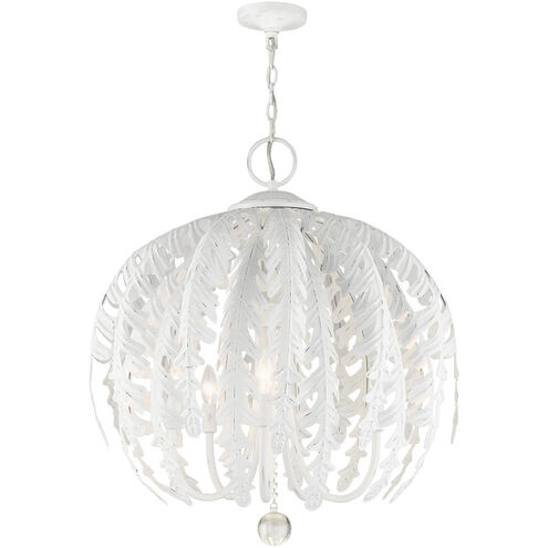 Acanthus 5 Light 26 inch Antique White Chandelier Ceiling Light