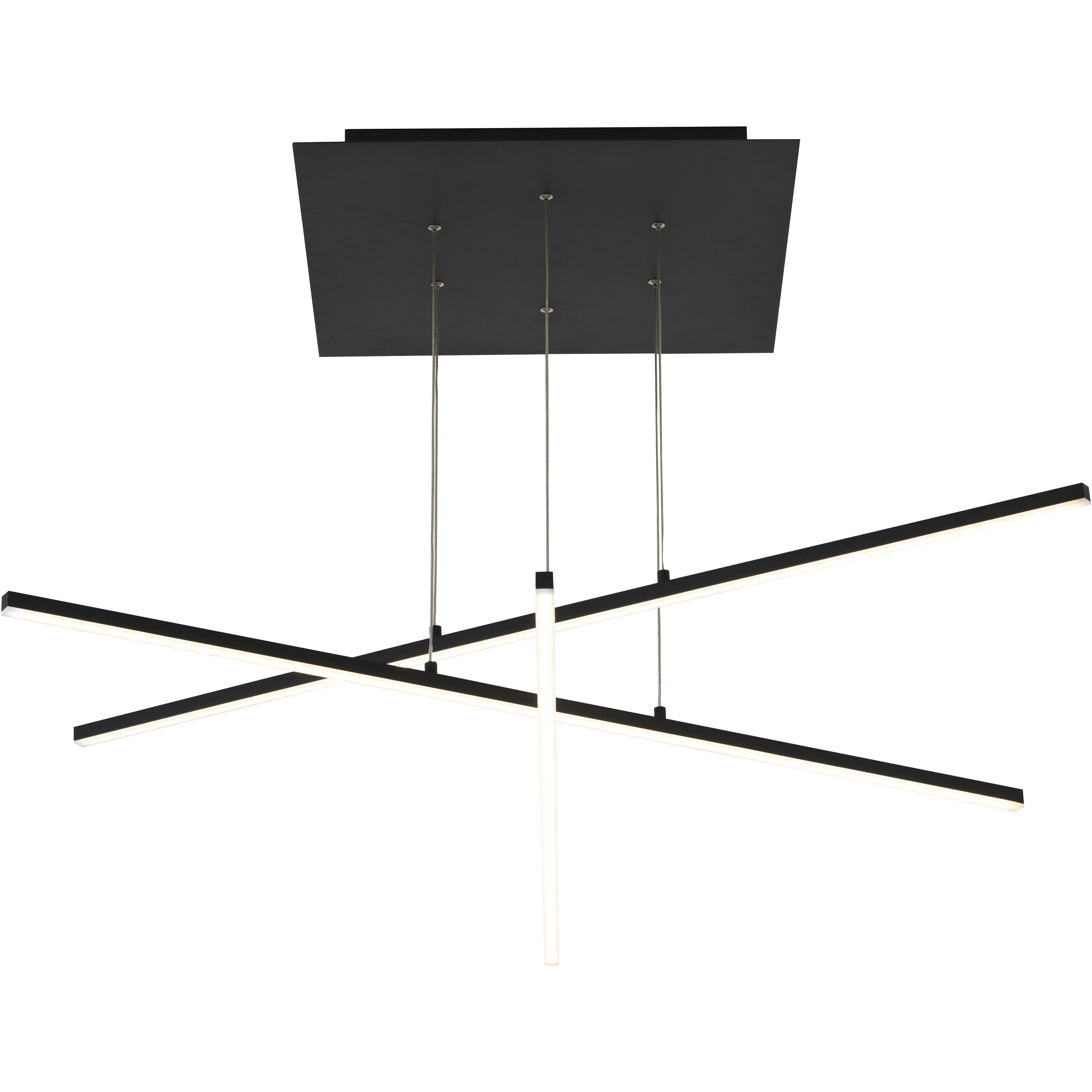 Canada LED 45.8 inch Matte Black Chandelier Ceiling Light