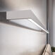 Thin-Line LED 48 inch Bright Satin Aluminum Wall Light in 4ft., 3500K