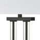 Roseden Court 34 inch 150.00 watt Clear with Matte Black Table Lamp Portable Light