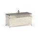 Wildwood 9 X 4 inch Hide Detail/Nickel Plated Footed Box