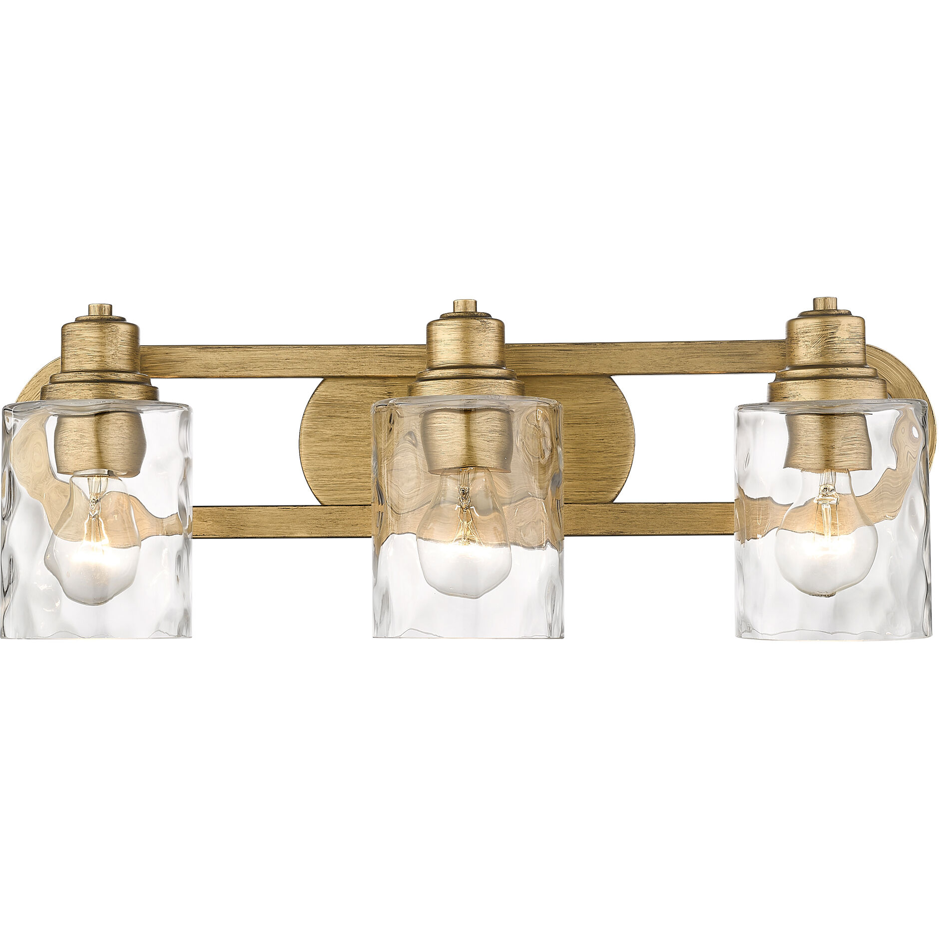 Lumley 3 Light 22 inch Antique Gold Vanity Light Wall Light