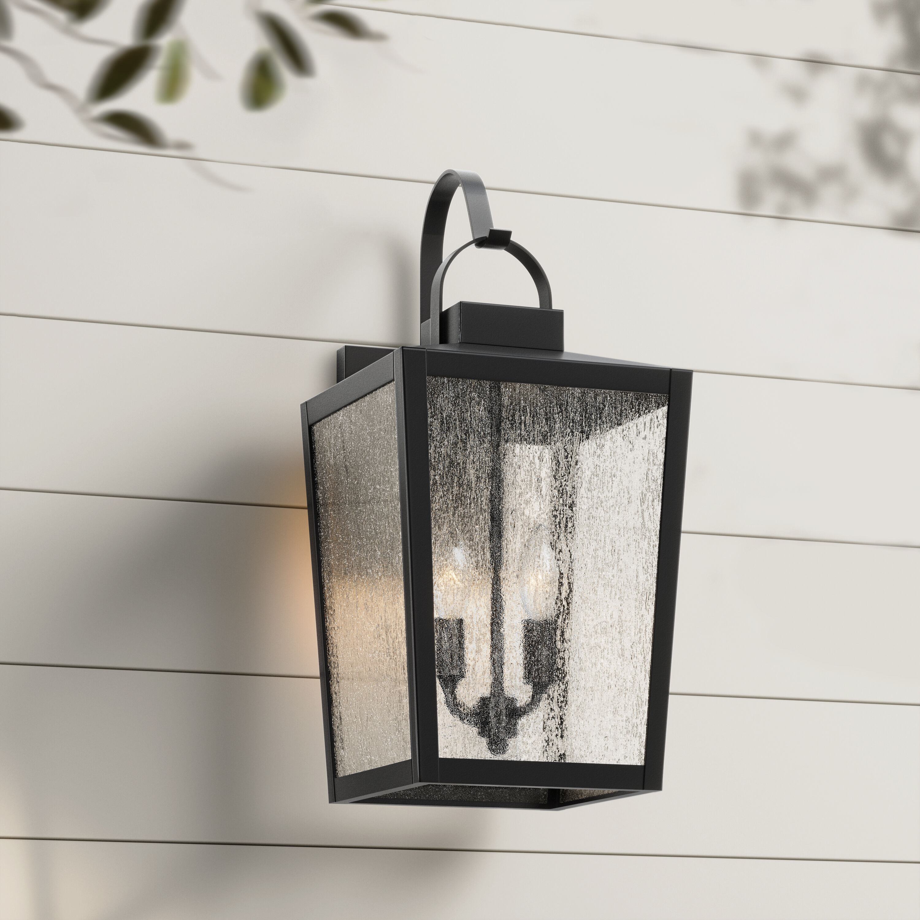 Devens 2 Light 21.75 inch Powder Coated Black Outdoor Wall Sconce