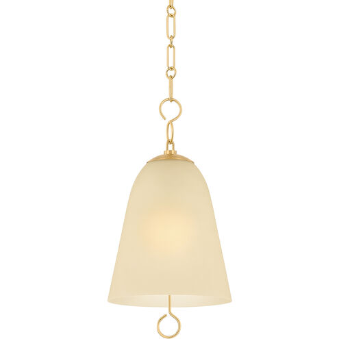 Christine 1 Light 14 inch Aged Brass Pendant Ceiling Light