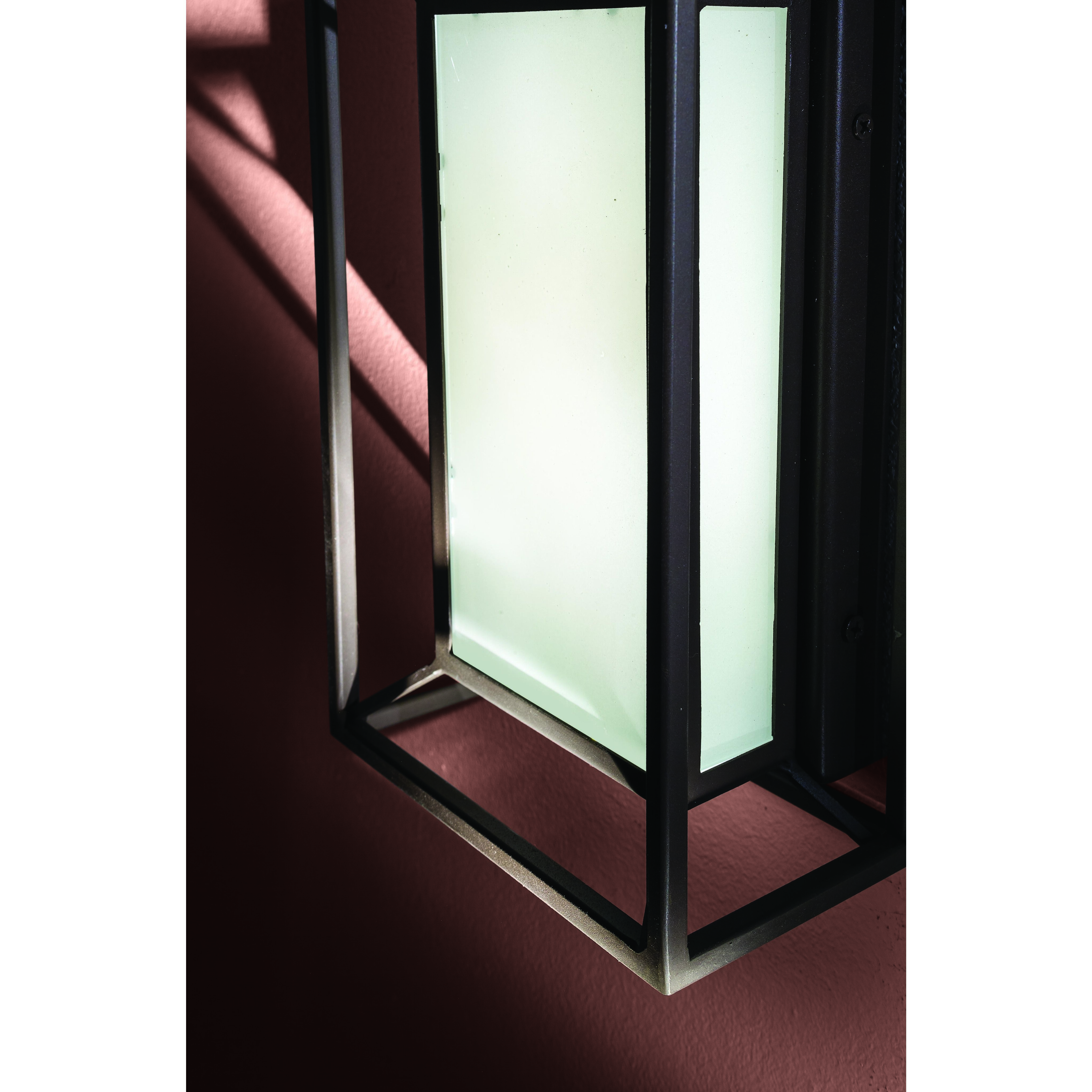 Outline LED 10.5 inch Sand Bronze Pocket Lantern, Outdoor