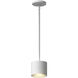 Nordic LED 5 inch White Exterior Pendant
