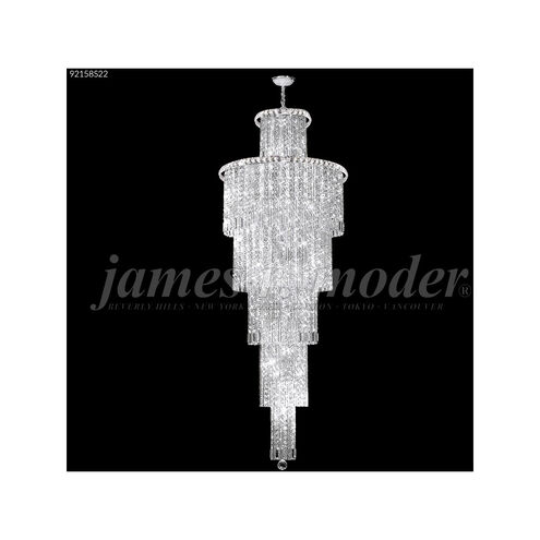 Prestige 34 Light 27 inch Silver Large Entry Crystal Chandelier Ceiling Light, Large