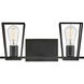 Filmore 16 inch Black Vanity Light Wall Light