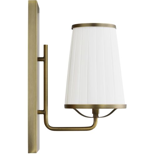 Esther 1 Light 4.75 inch Time Worn Brass Single Sconce Wall Light