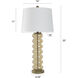 Emma 32 inch 100.00 watt Amber Opulance Table Lamp Portable Light