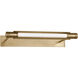 Avroko Capa 14.3 watt 18 inch Hand Rubbed Antique Brass Picture Light Wall Light