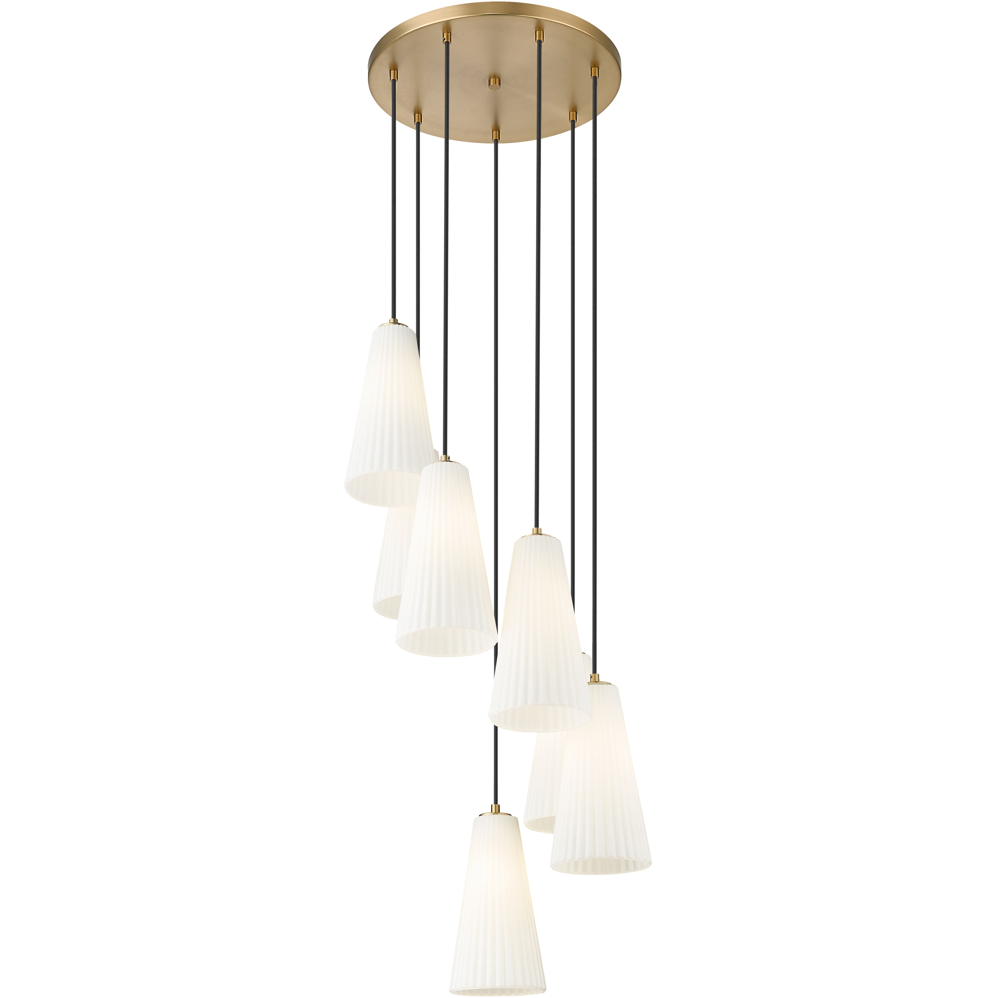 Farrell 7 Light 18 inch Modern Gold Chandelier Ceiling Light